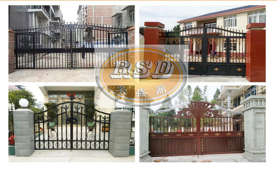 Modern Classic Design Zinc Steel Villa Entrance Gate Antirust Security Fence Luxury