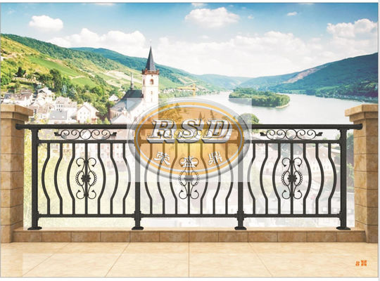 Industrial Use Zinc Steel Protective Railing Anti Corrosion Safety Fence For Balcony Stair