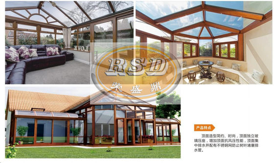 UV Resistant Modern Aluminum Glass Sunrooms For Indoor Outdoor Harmony
