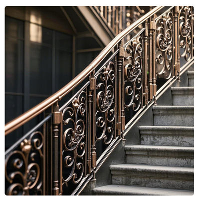 Customizable Modern Stair Railing Stair Banisters With Anodized Metal Finishes