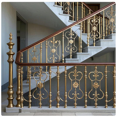 Powder Coated Aluminum Stair Railings Weatherproof Indoor Outdoor Contemporary Design