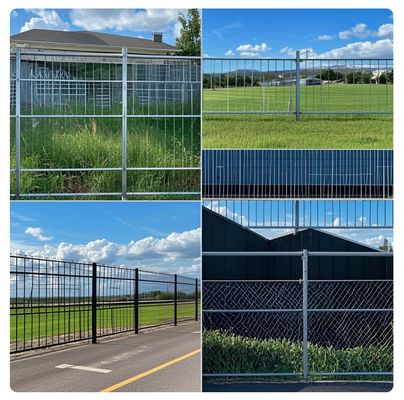 Heavy Duty Metal Wall Fence Rust Resistant Security Barrier for Home Garden