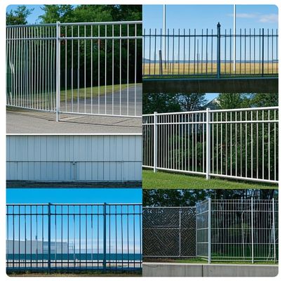 Heavy Duty Metal Security Fence Panels Customizable Color Outdoor Safety Design