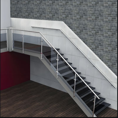 Steel Modern Stair Handrail Wall Mounted Heavy Duty Anti Rust For Homes Offices