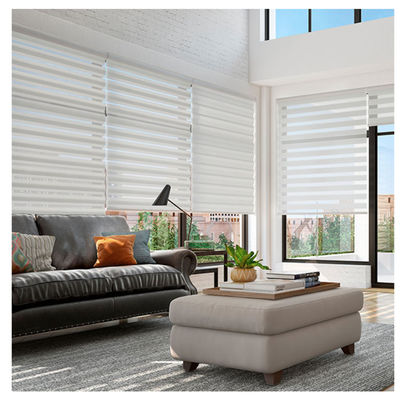 Commercial Grade Cordless Window Blind Fire Retardant Custom Sizes for Hotels Schools