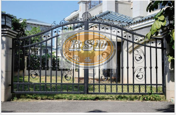 Heavy Duty Steel Villa Gates Security Anti Rust Design Luxury for Home Entrance