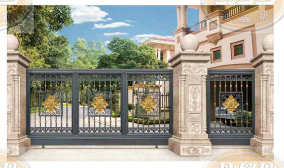 Automated Motorized Steel Villa Gates Anti Burglary Smart Home Integration