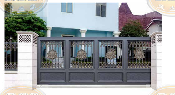 Industrial Steel Villa Gates Weatherproof Powder Coated Villa Entry Gate For Coastal Areas