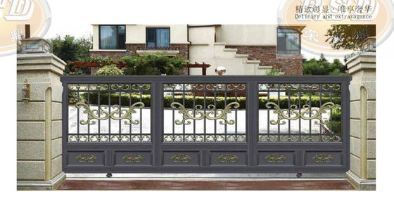 Custom High Security Steel Villa Entrance Gate Anti Climb Modern Or Classic Styles