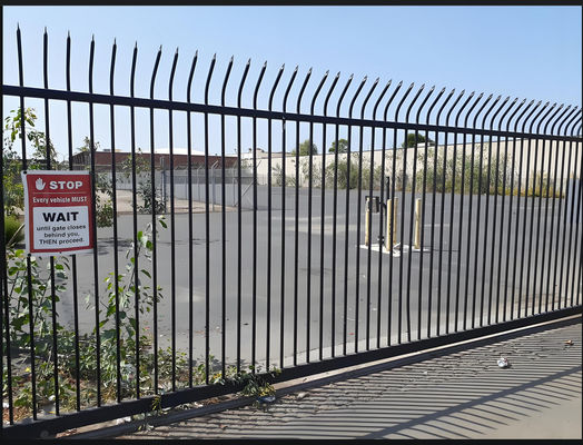 Modern Outdoor Metal Security Fence Panels Heavy Duty Steel Construction Safety Fencing