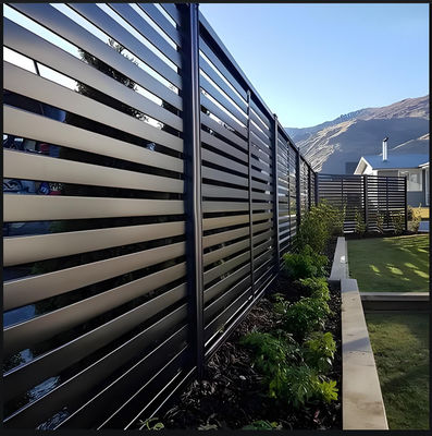 Customizable Metal Security Wall Fence , Outdoor Decoration Metal Garden Privacy Panels