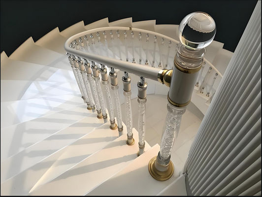 Space Saving Modern Aluminum Stair Railings High Strength For Compact Living Areas
