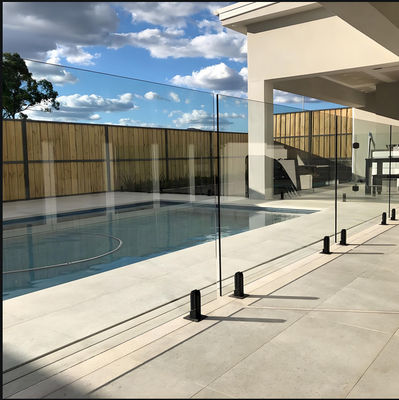 Tempered Glass Balcony Railing Fencing  Slim Profile for High Rise Apartment Hotel Pool