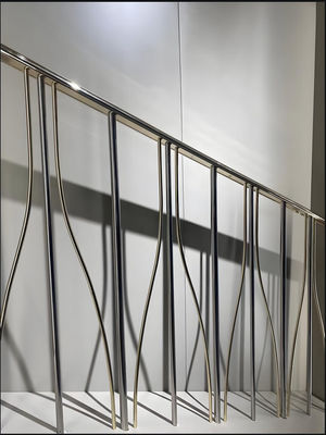 Custom Materials High End Modern Stair Railing For Hotels Malls ADA Compliance
