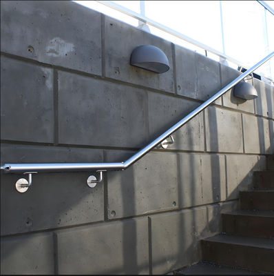 Steel Modern Stair Handrail Wall Mounted Heavy Duty Anti Rust For Homes Offices