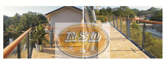 Zinc Steel Wood Grain Balcony Stair Railing Fence Rust Proof Natural Aesthetic Design