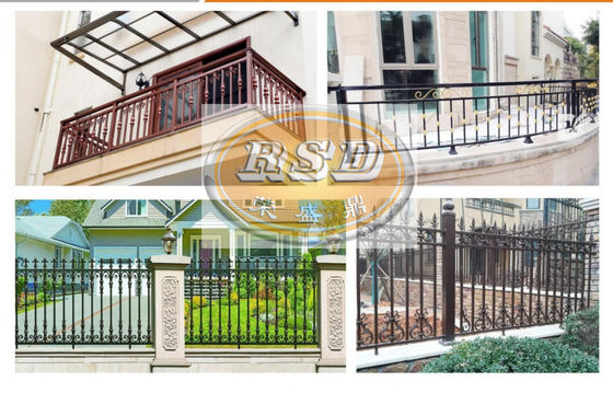 Anodized Finish Ornamental Aluminum Entry Gates For Luxury Property Enhancement