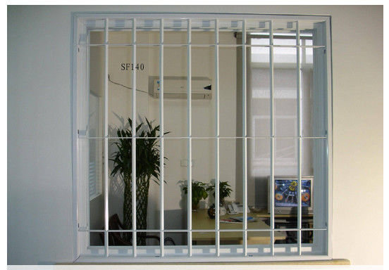 Burglar Proof Metal Security Window Impact Resistant Design For Home Bank School