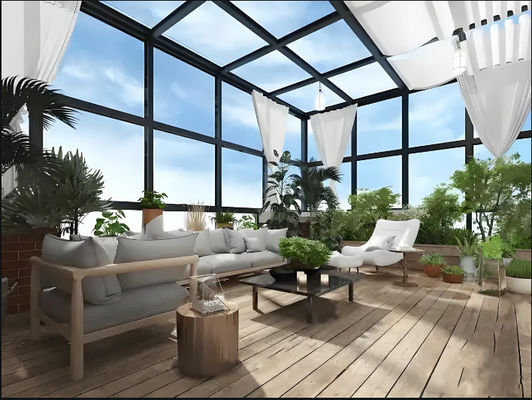 Customizable Modern Style Aluminum Sunroom with Thermal Break Technology