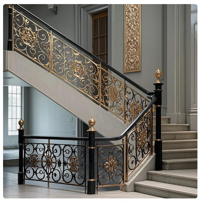 Bahan Custom High End Modern Stair Railing Untuk Hotel Mal Kepatuhan ADA